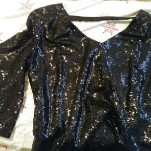 JustFab Dresses - Black sequin dress JustFab Dresses - Black sequin dress